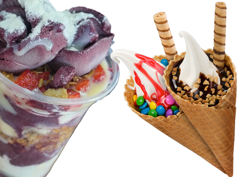 Açaí e sorvete fresquinhos no Jardim Tropical Cuiabá